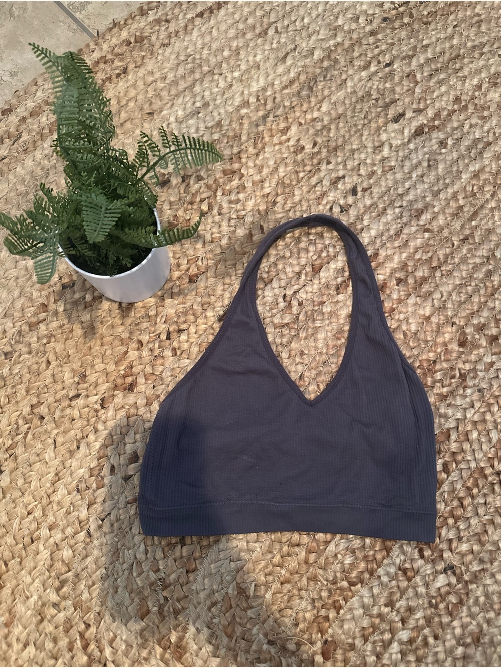 GARAGE HALTER RIBBED TOP